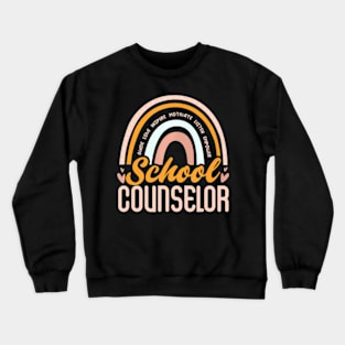 School Counselor  Back To School Counseling Week Crewneck Sweatshirt